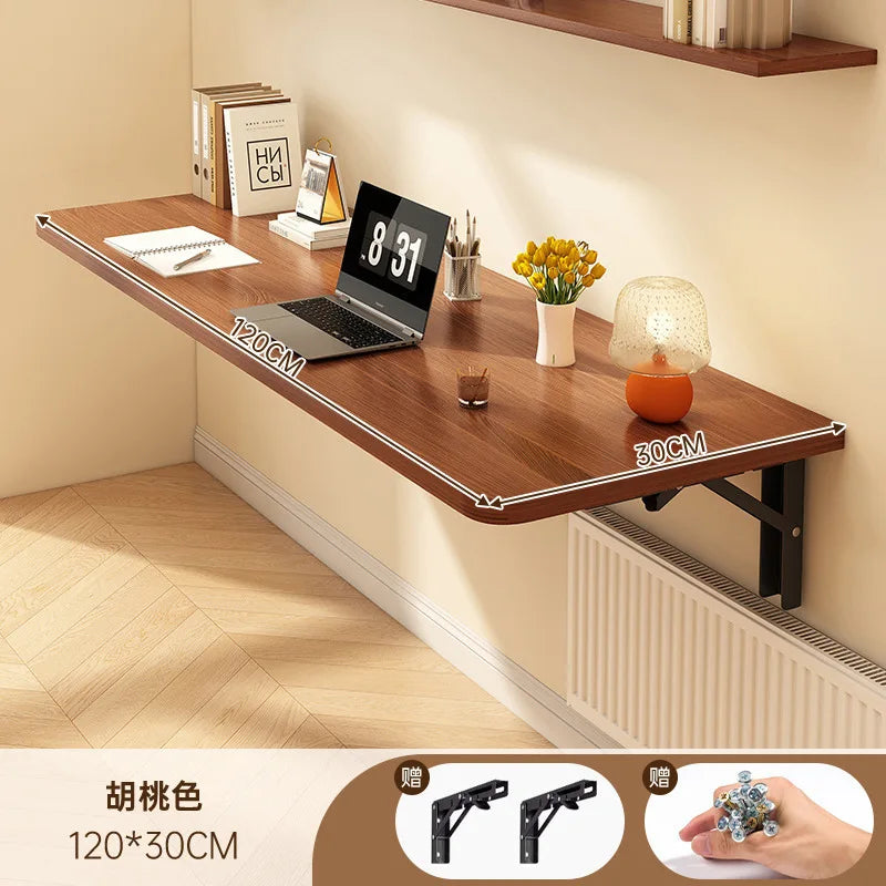 Wall foldable desk wall mounted Folding desk against the wall study Table Home wall hanging computer desk balcony wall bar table