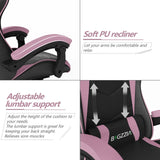 Gaming Chair Office Chair Ergonomic PU Leather Computer Desk Chair with Headrest and Lumbar Support Game Chairs Racing Chair