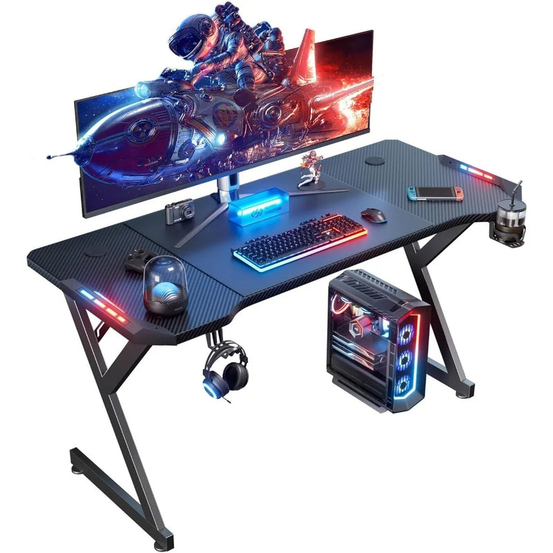 55inch  LED Gaming Desk, Ergonomic