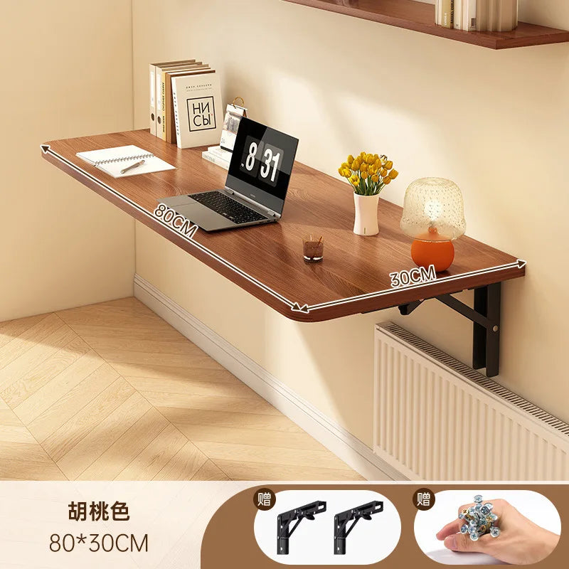 Wall foldable desk wall mounted Folding desk against the wall study Table Home wall hanging computer desk balcony wall bar table