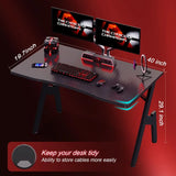 Top Gaming Desk, Carbon Fiber