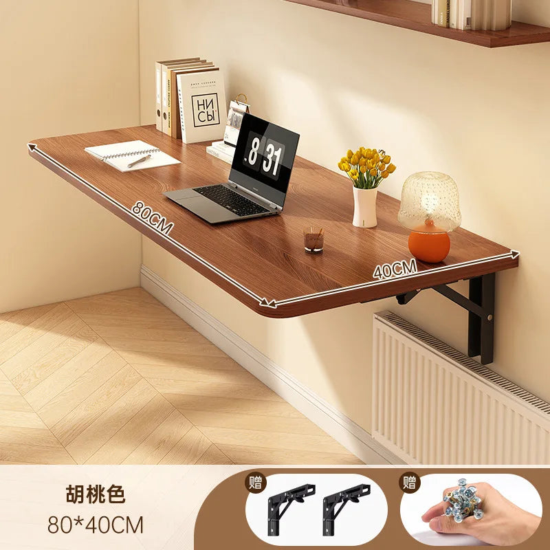 Wall foldable desk wall mounted Folding desk against the wall study Table Home wall hanging computer desk balcony wall bar table