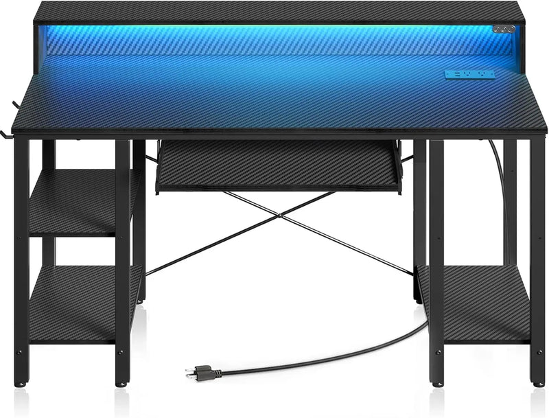 54inch Gaming Desk, LED & Storage