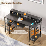 54inch Gaming Desk, LED & Storage