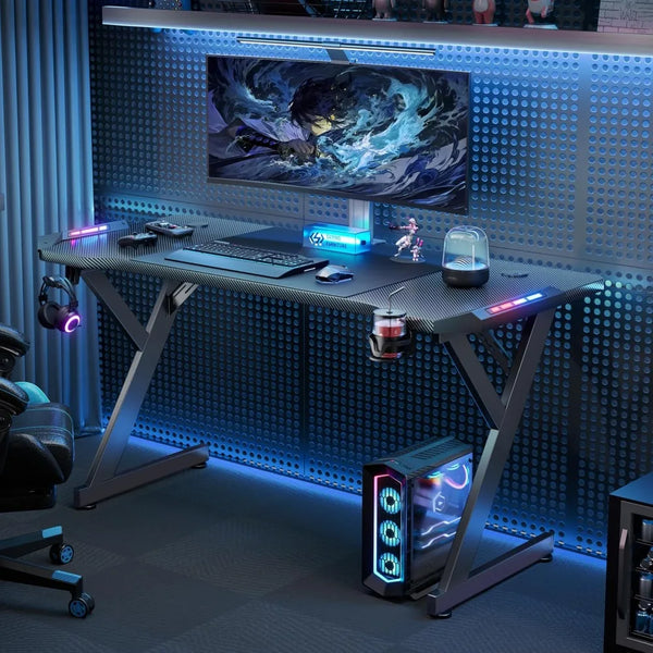 55inch  LED Gaming Desk, Ergonomic