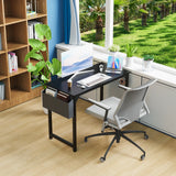 JHK Compact Computer Desk with Hooks