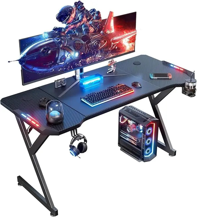 55inch  LED Gaming Desk, Ergonomic