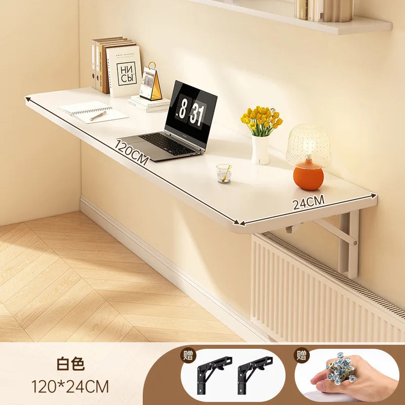 Wall foldable desk wall mounted Folding desk against the wall study Table Home wall hanging computer desk balcony wall bar table